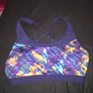 Dark purple CALIA sports bra